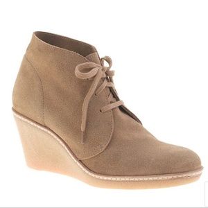 J. Crew MacAlister Wedge Boot Tan Size 8 - NEW